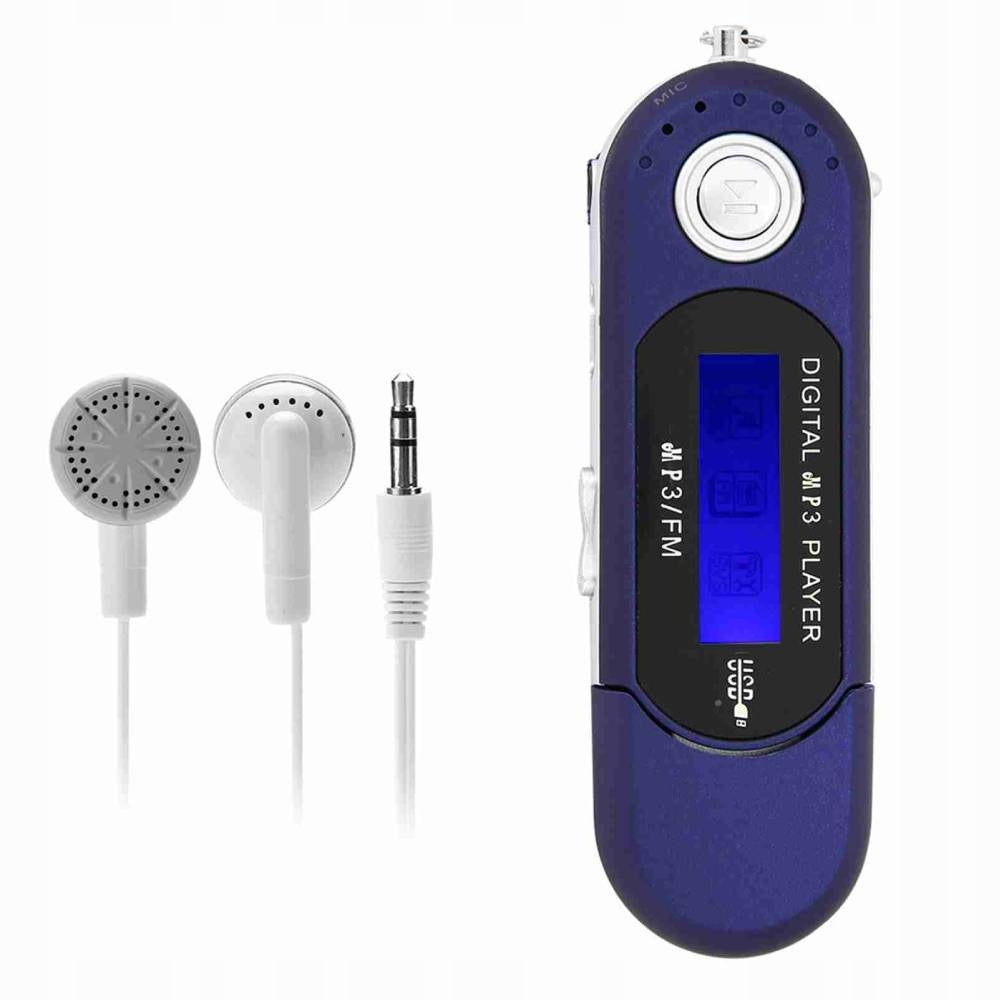 MP3 PLAYER USB FLASH DRIVE BLUE