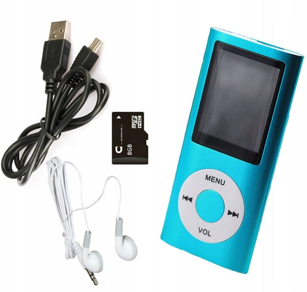 MP4 PLAYER MP3 PL RADIO VOICE RECORDER CARD SD 8GB