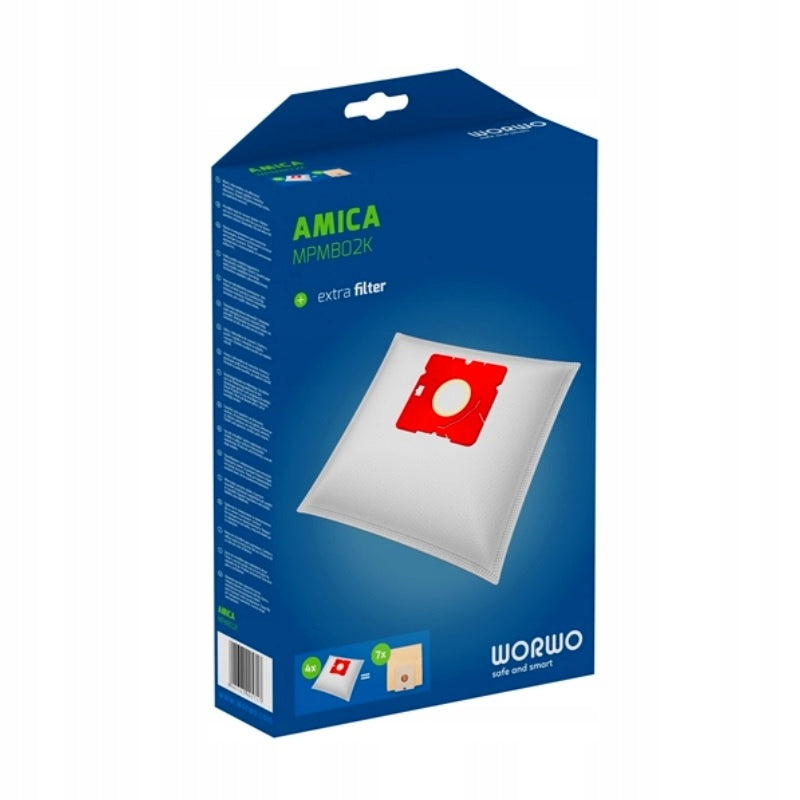 MPMB02 Vacuum Cleaner Bags Amica Zelmer Beko Bulk Pack of 24 Packaging status original