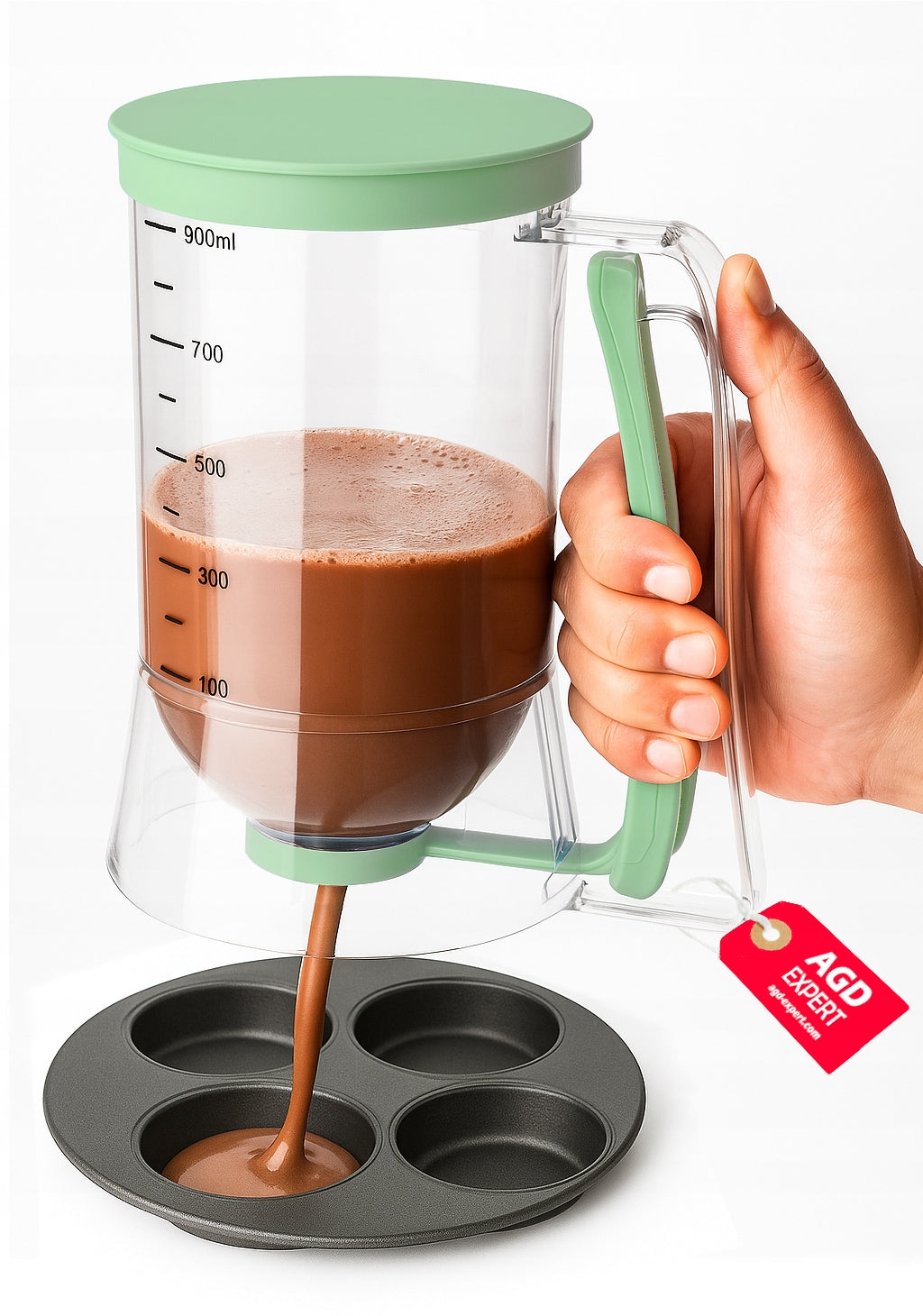 MUFFIN PANCAKE CAKE DISPENSER | AMBITION FERN 900ML | ASSORTED COLOURS EAN (GTIN) 5904134209887
