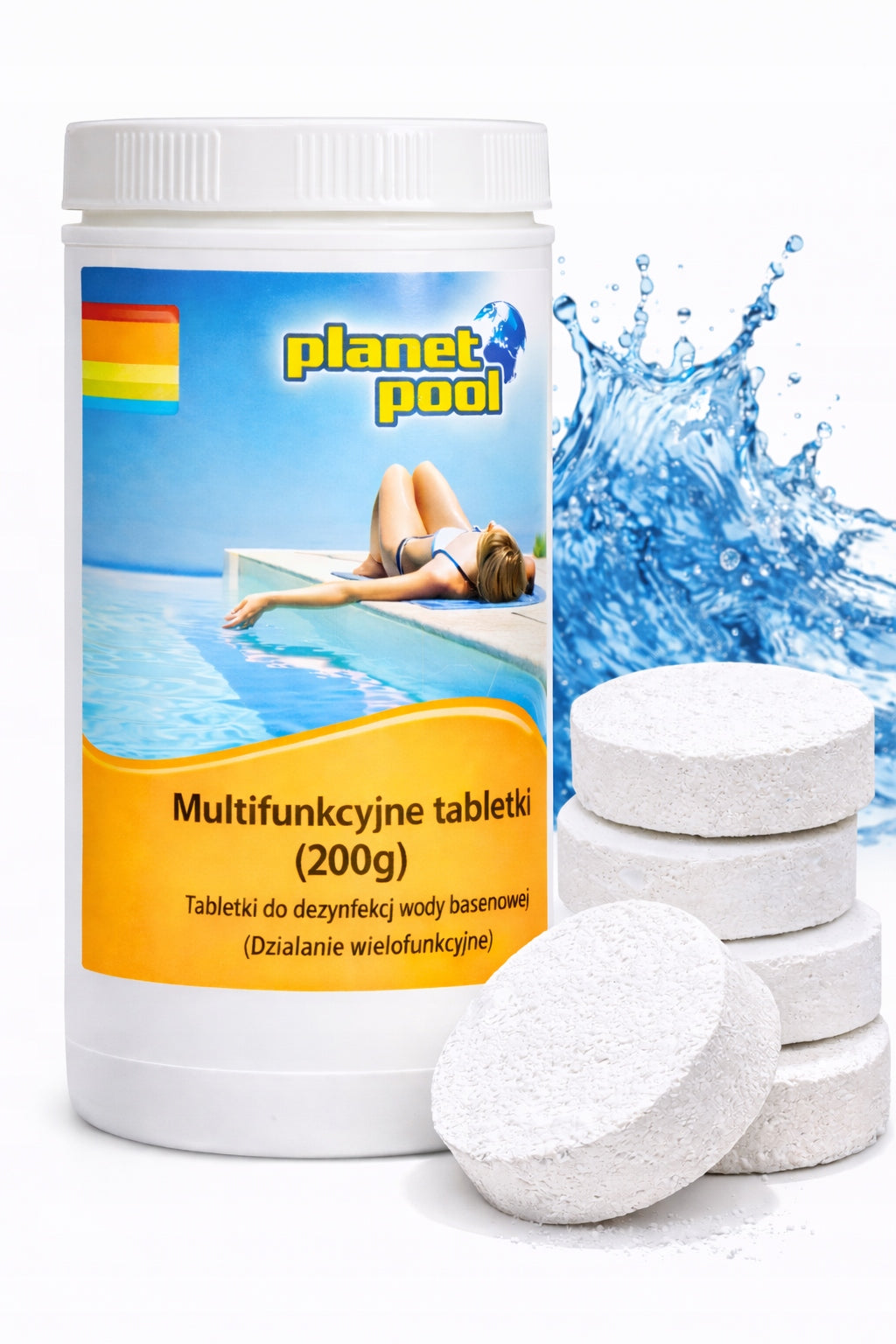 MULTI CHLORINE FOR SWIMMING POOL MULTIFUNCTIONAL TABLETS 200g 1kg JACUZZI SPA POOL Brand Chemoform
