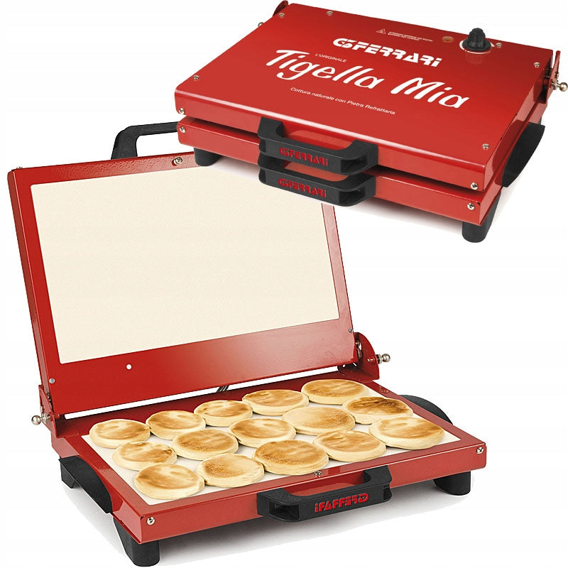 MULTI TOASTER for Italian Tigelli Pita LARGE holds 8 toast STONE