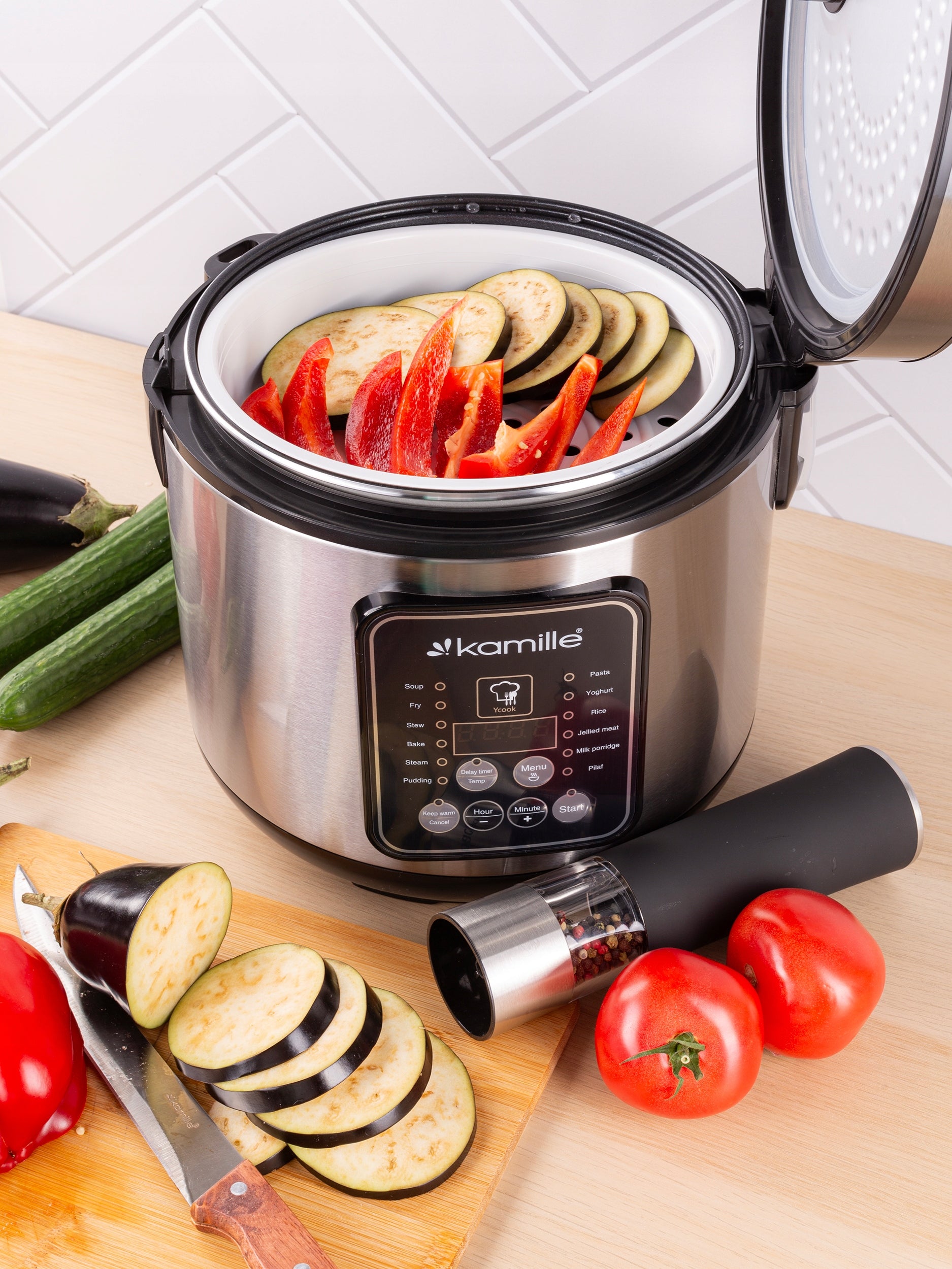 MULTICOOKER ELECTRIC POT PRESSURE COOKER STEAMER 13 PROGRAMS KAMILLE Manufacturer code KM6831