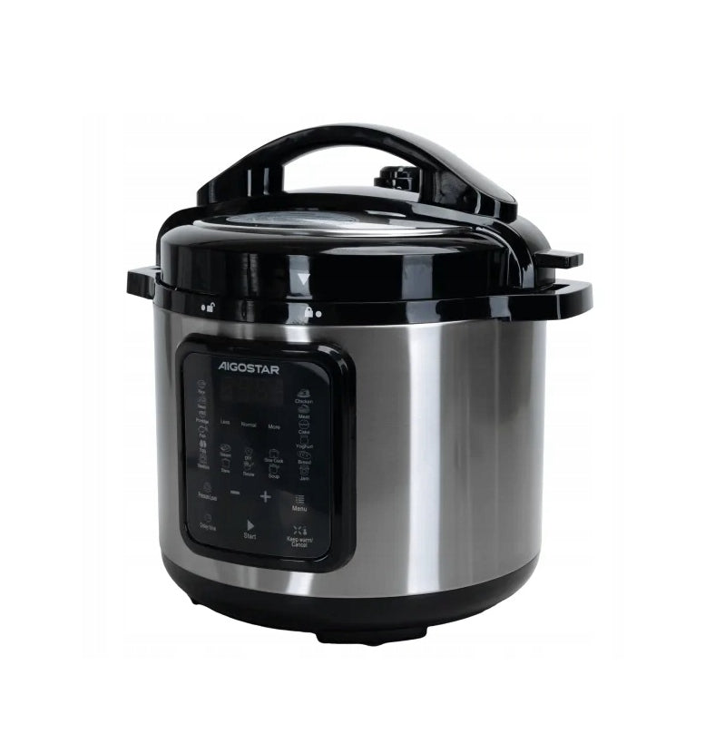MULTICOOKER PRESSURE COOKER STEAMER 6L 18 PROGRAMS LCD TIMER 1000W Manufacturer code B302024EH