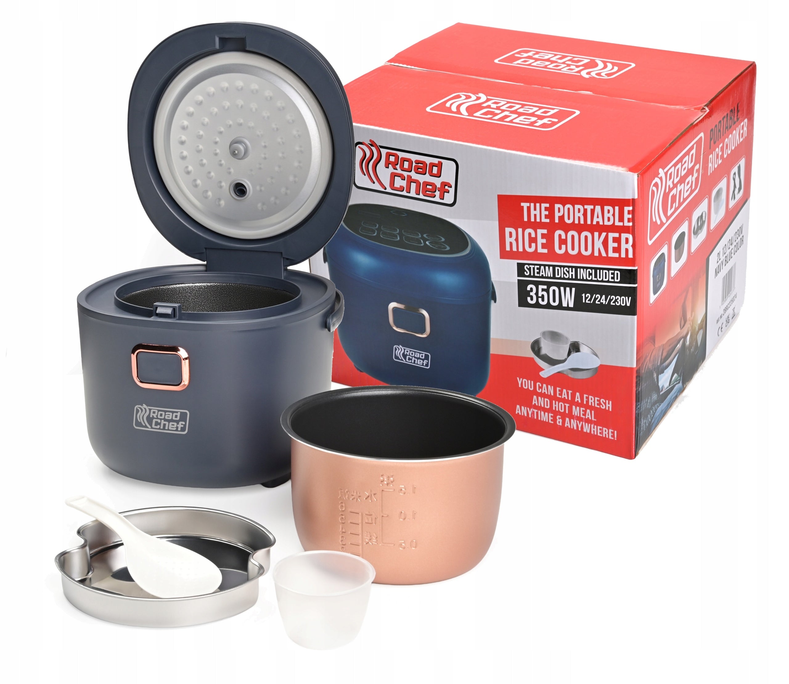 MULTICOOKER Rice Cooker ROADCHEF 2L 12/24/230V 120-350W TIR MOTORHOME Packaging status original