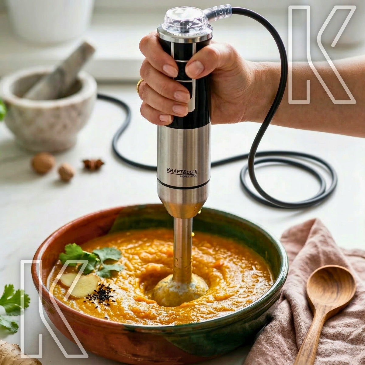 MULTIFUNCTION HAND BLENDER 1500W TURBO MODE MIXER CRUSHES ICE 8IN1 STRONG Brand no brand