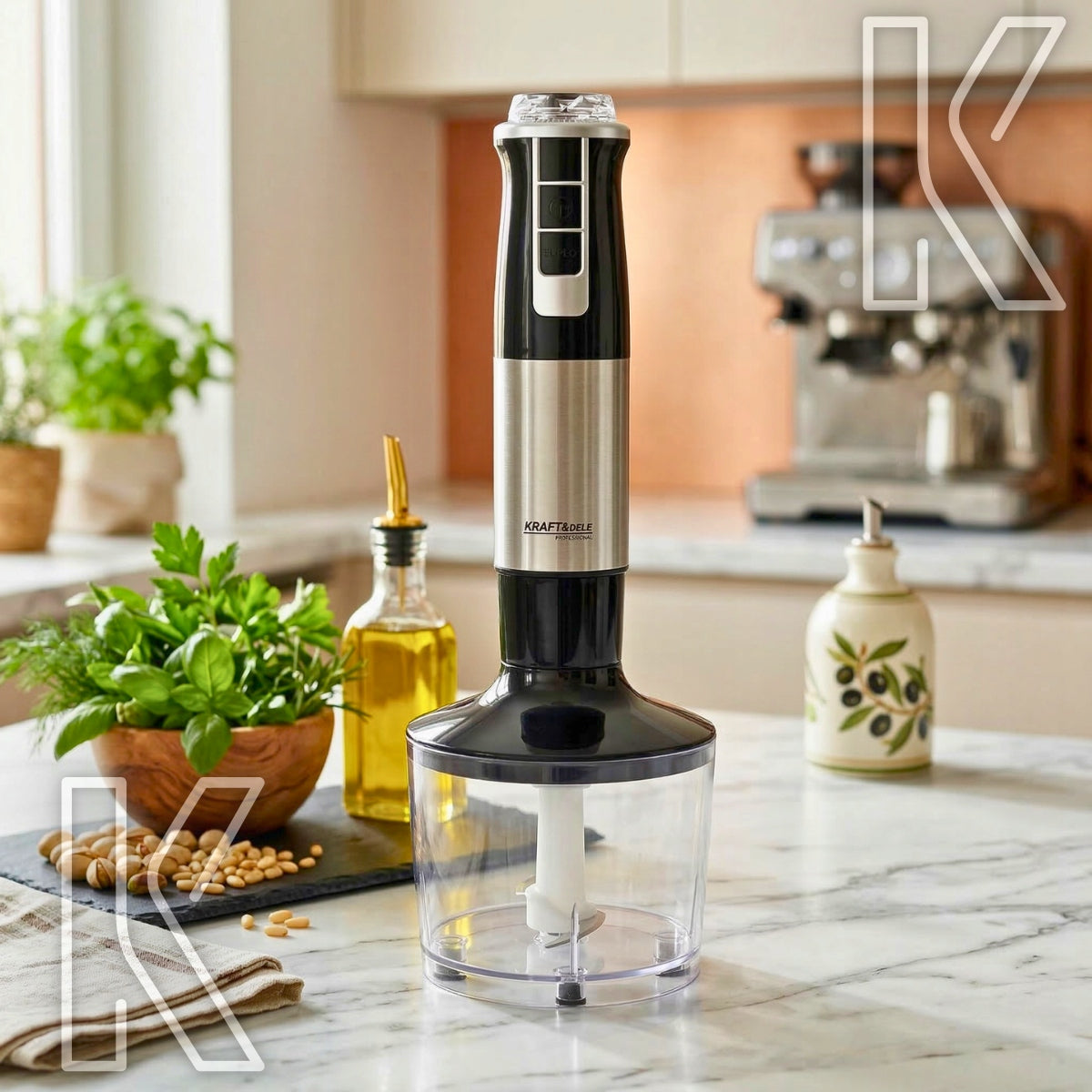 MULTIFUNCTION HAND BLENDER 1500W TURBO MODE MIXER CRUSHES ICE 8IN1 STRONG Rotational speed control yes
