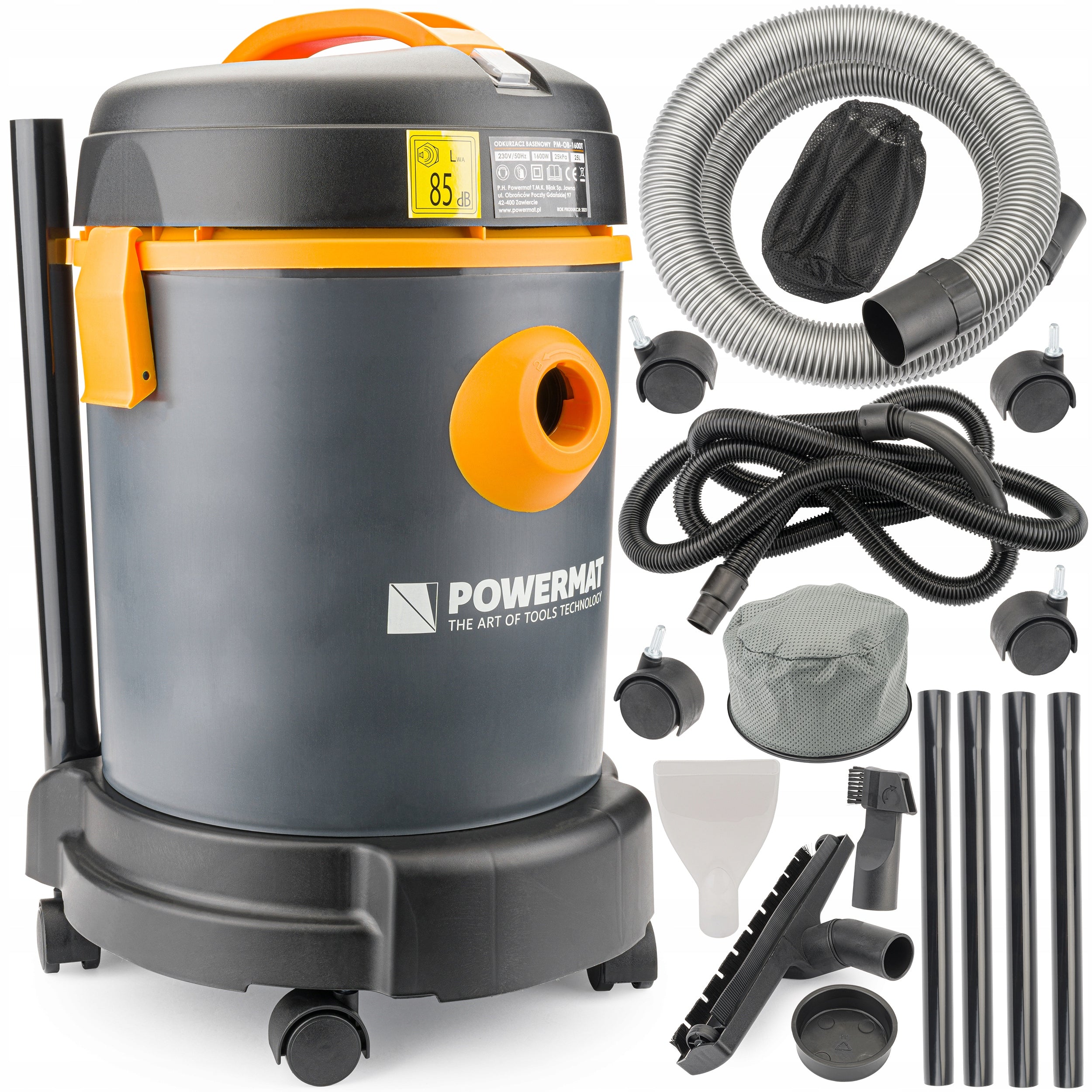 MULTIFUNCTION POOL VACUUM CLEANER 1600W 25L 3IN1