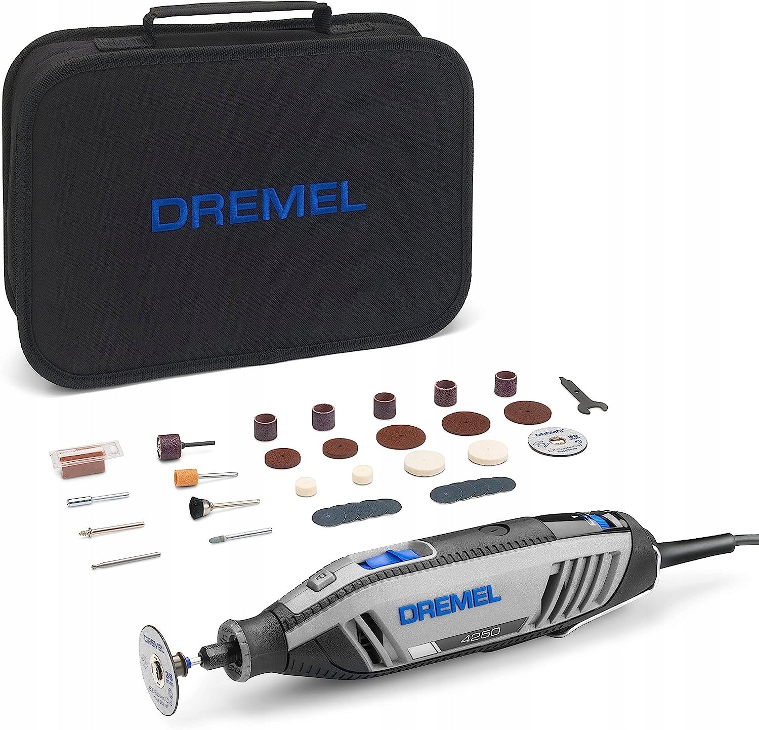 MULTIFUNCTION SANDER DREMEL 4250 + 35 ACCESSORIES + PROTECTIVE BAG Packaging status original