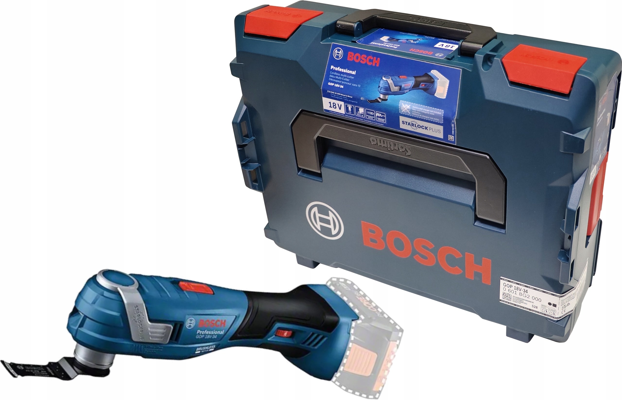 MULTIFUNCTION TOOL BOSCH GOP 18V-34 18V SOLO 06018G2000 + SUITCASE