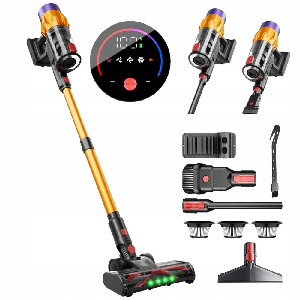 MULTIFUNCTIONAL 6 IN 1 CORDLESS UPRIGHT VACUUM CLEANER WITH LED LIGHTS Packaging status original