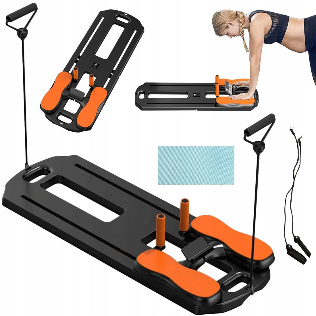 MULTIFUNCTIONAL EXERCISE BOARD WITH YOGA EXPANDERS PILATES Reformer