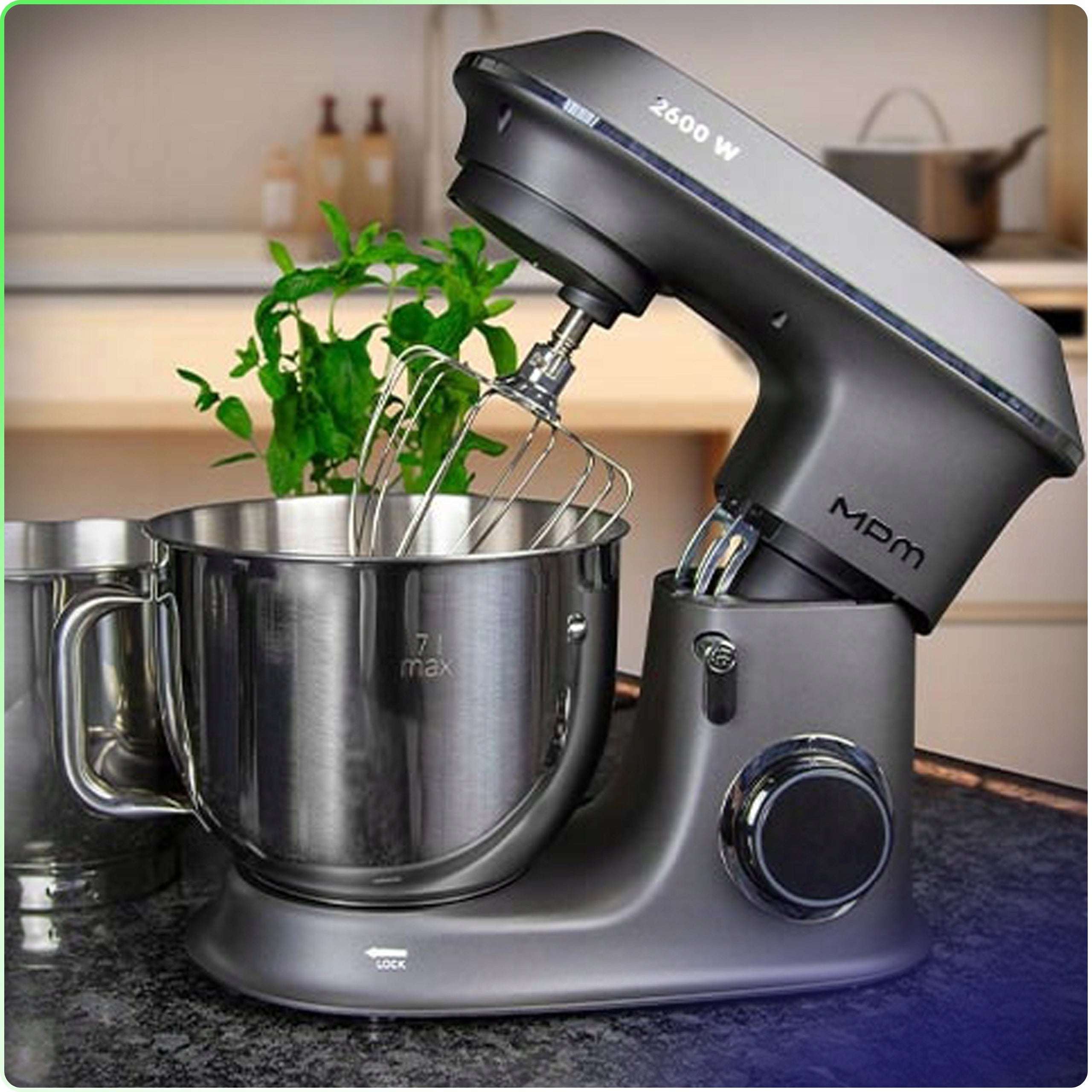 MULTIFUNCTIONAL FOOD PROCESSOR PLANETARY MIXER MPM MRK-20 2600W 2 BOWLS 7L Manufacturer code MRK-20