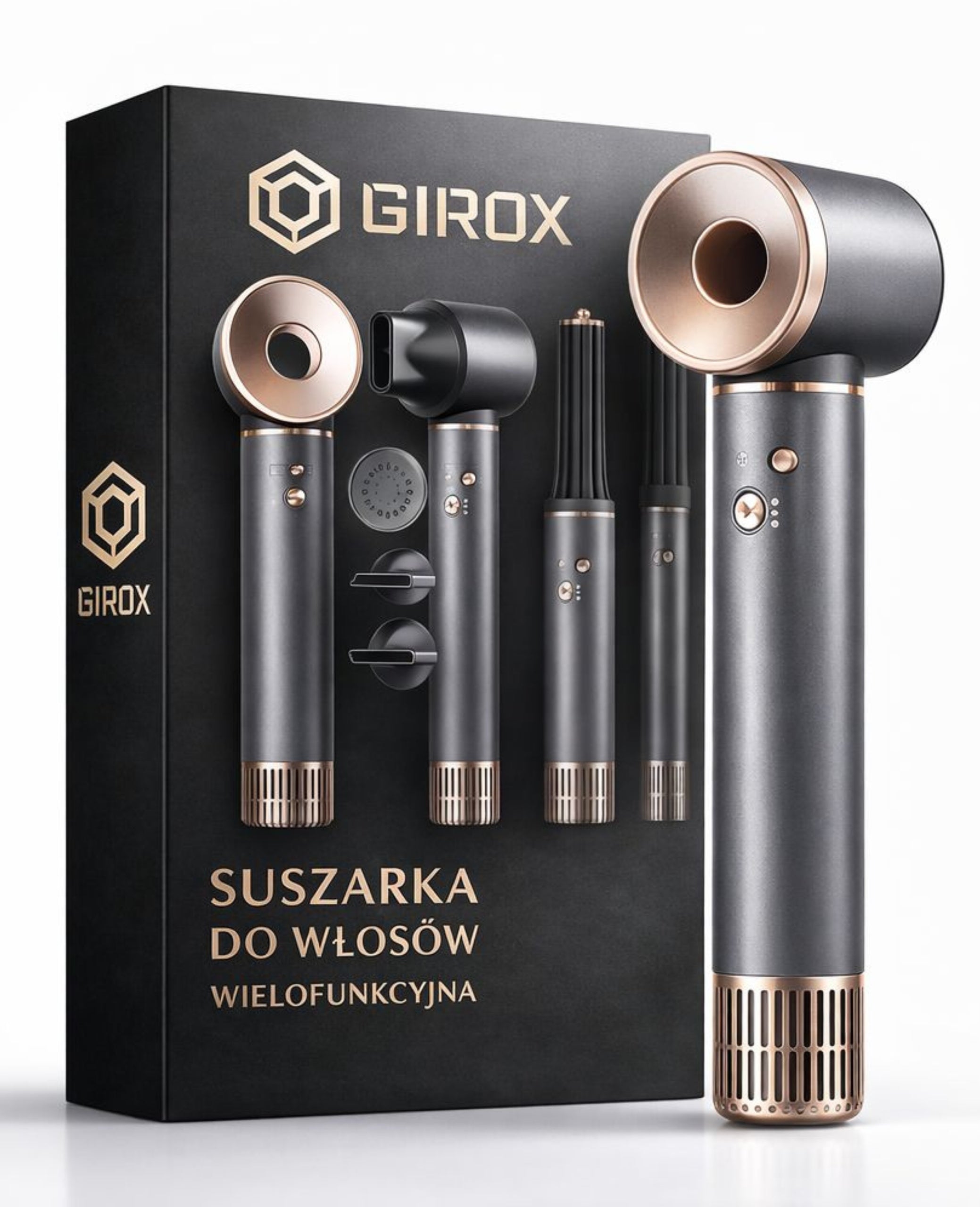 MULTIFUNCTIONAL HAIR DRYER 5in1 IONIZATION EFFECT 5 TIPS