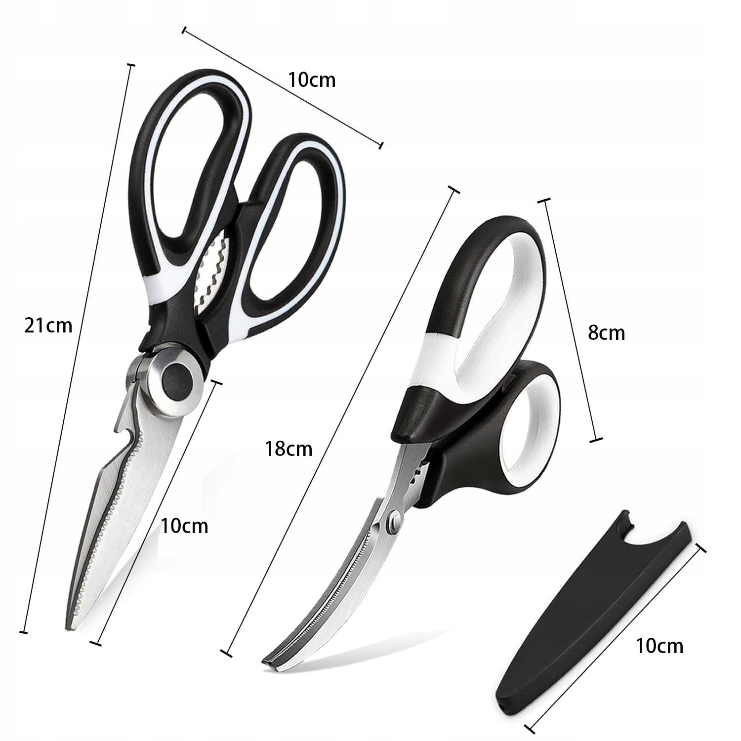 MULTIFUNCTIONAL KITCHEN SCISSORS AND SEAFOOD SCISSORS, 3 PACK EAN (GTIN) 6976546296365