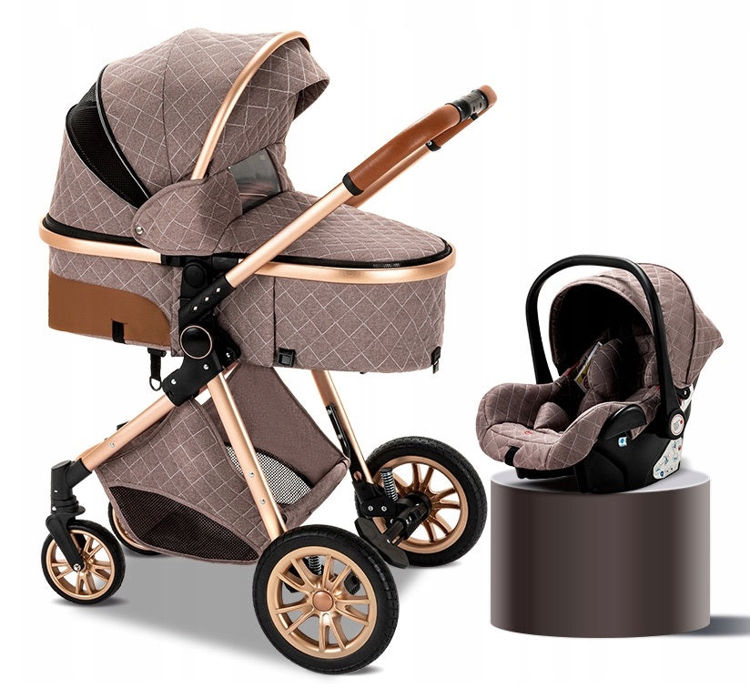MULTIFUNCTIONAL LIGHTWEIGHT BABY STROLLER 3in1 GONDOLA CAR SEAT Yazoco/Magic ZC Manufacturer code Wózek dziecięcy składany spacerowy YAZOCO