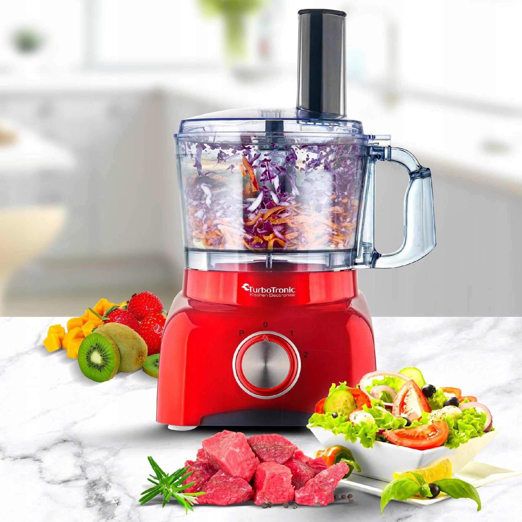 MULTIFUNCTIONAL MALAKSER FOOD PROCESSOR GRATER SHREDDER 800 IN 1,2 L Power rating 800 W