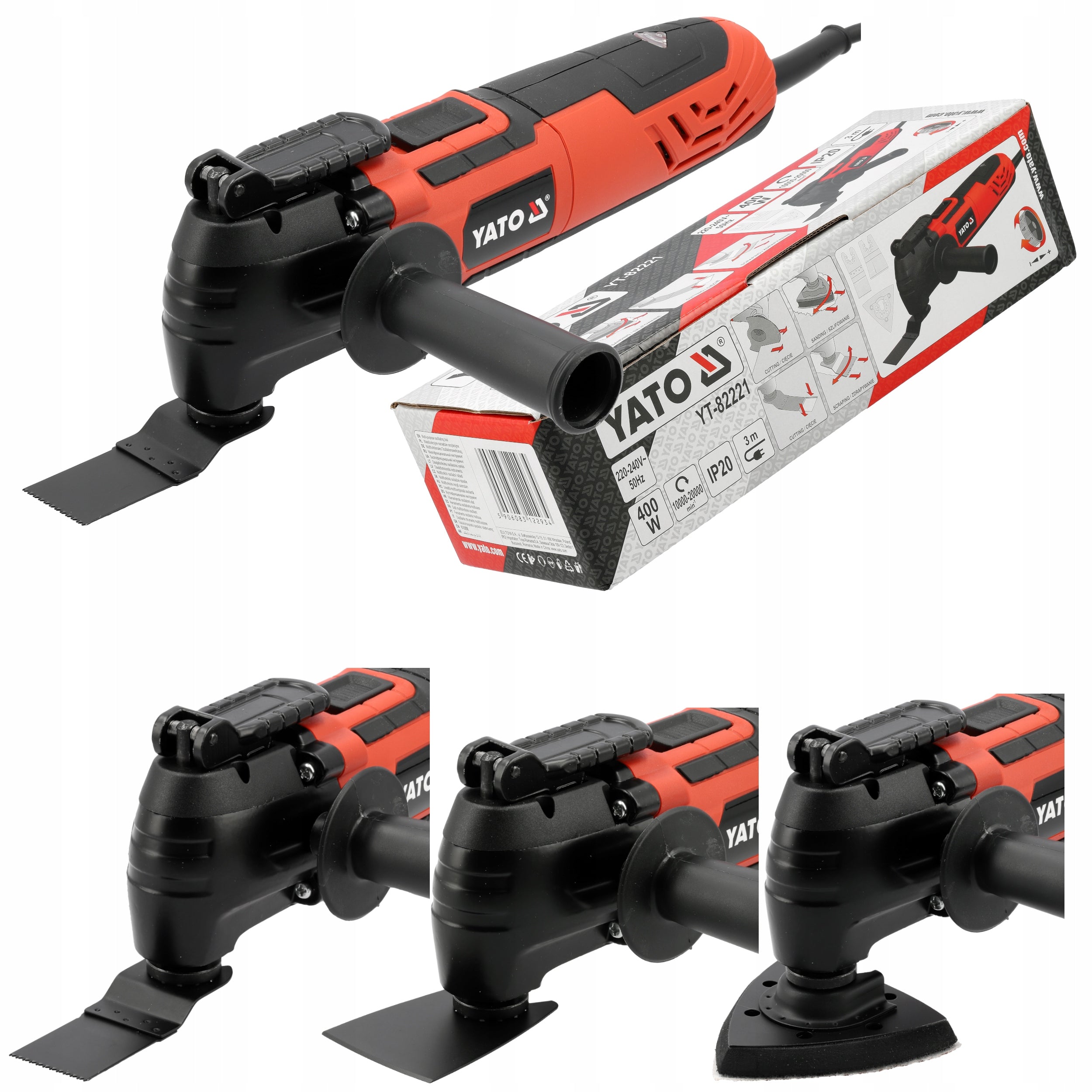 MULTIFUNCTIONAL OSCILLATING TOOL OSCILLATING GRINDER RENOVATOR 400W