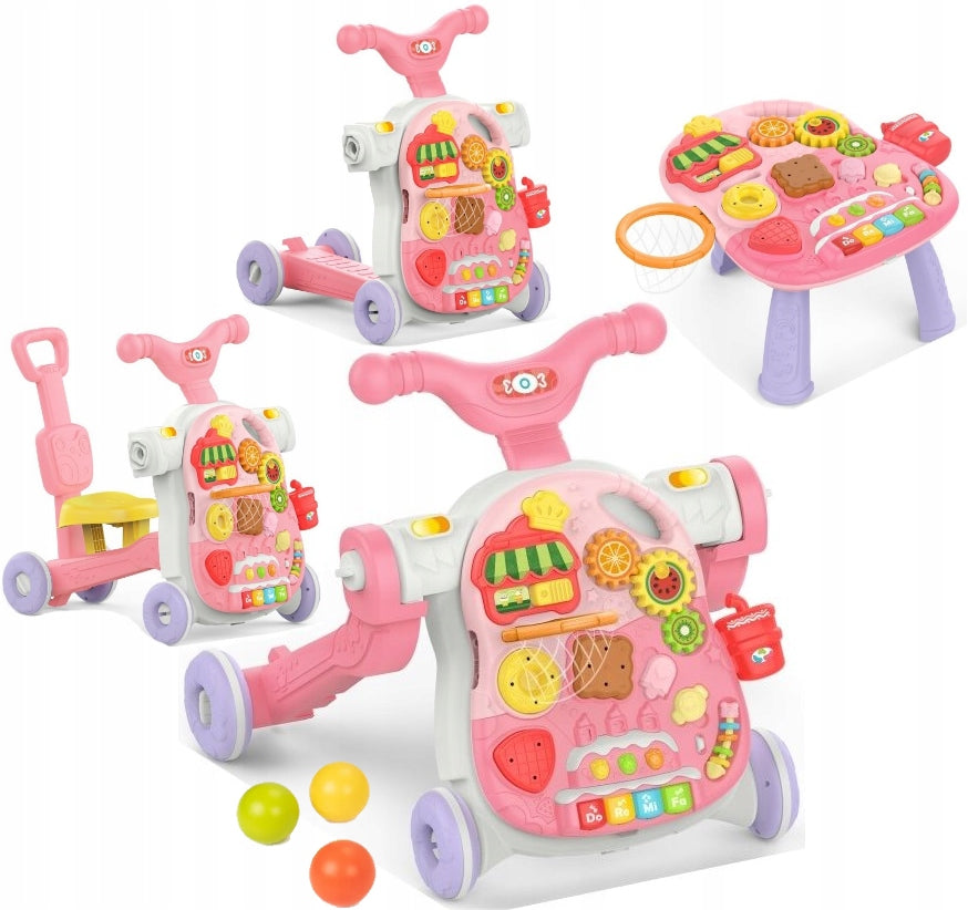 MULTIFUNCTIONAL RIDER WALKER PUSHER INTERACTIVE TABLE FOR CHILD BASKET