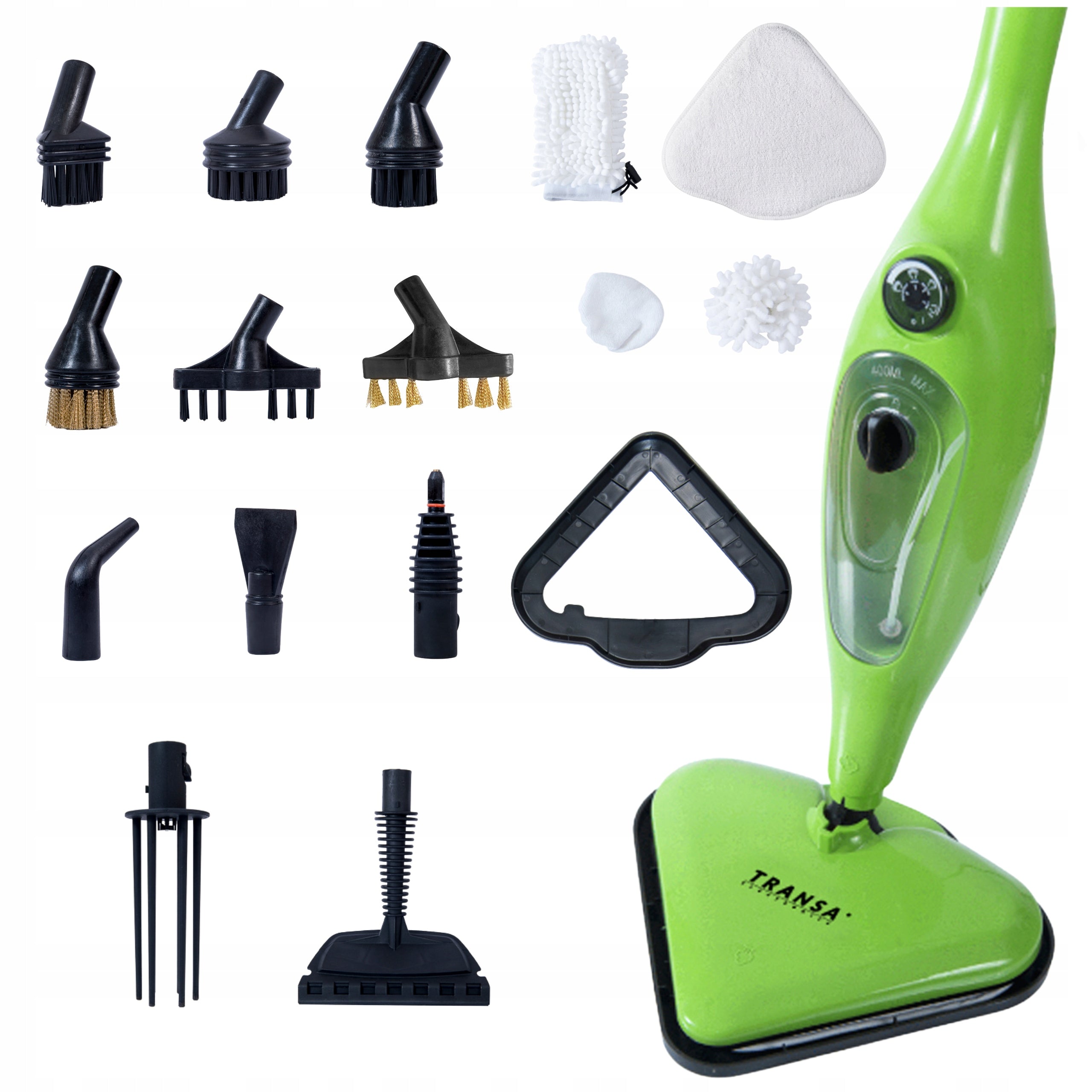 MULTIFUNCTIONAL STEAM MOP 12 TIPS 4 OVERLAYS AquaSteam 4,2 BAR 2000W