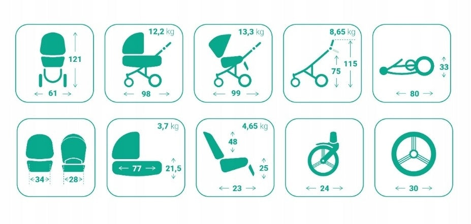 MULTIFUNCTIONAL STROLLER 2in1 BEBETTO Pelpasso 01 Cashmere FOR CHILDREN Manufacturer code 5901497115534