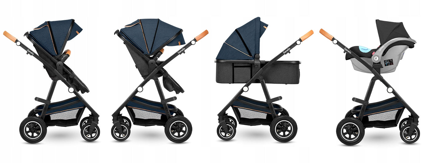 MULTIFUNCTIONAL STROLLER 3IN1 GONDOLA STROLLER LIONELO LO-AMBER 3IN1 BLUE NAVY Manufacturer code LO-AMBER BLUE NAVY 3IN1