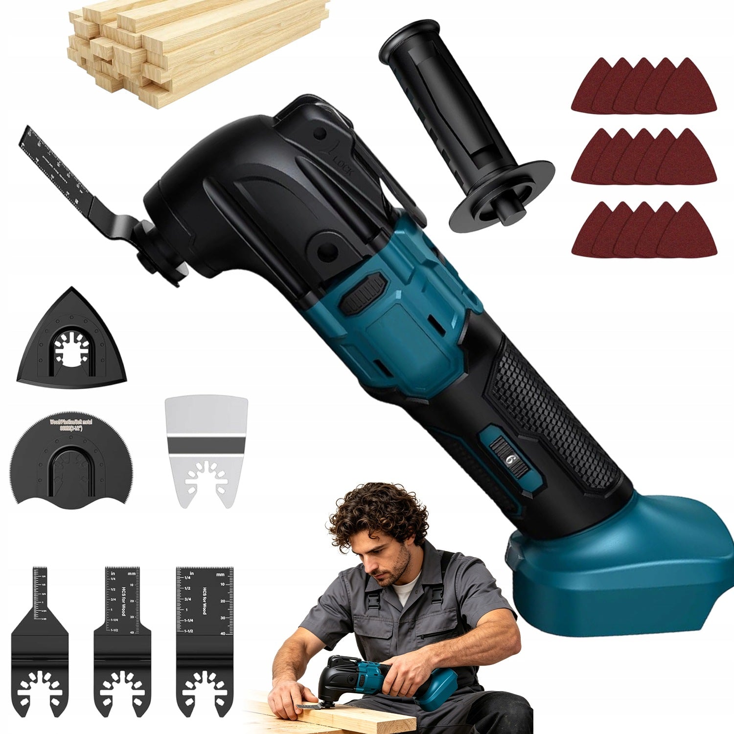 MULTIFUNCTIONAL VIBRATION TOOL 6SPEEDS FOR SAWING AND TRENCHING