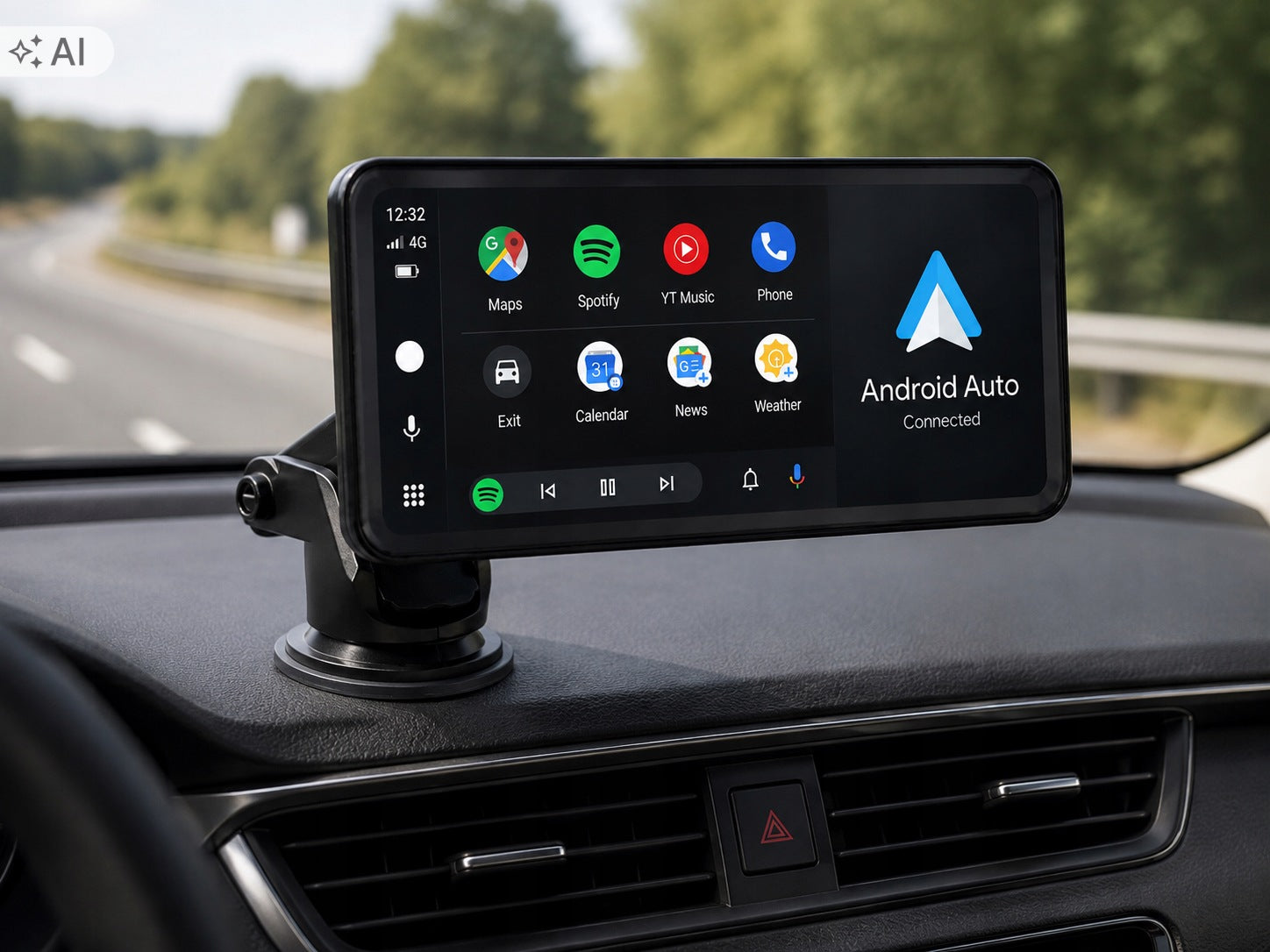 MULTIMEDIA STATION 6,5 CARPLAY ANDROID AUTO HICAR BLUETOOTH FM USB-C Manufacturer code 78-459#