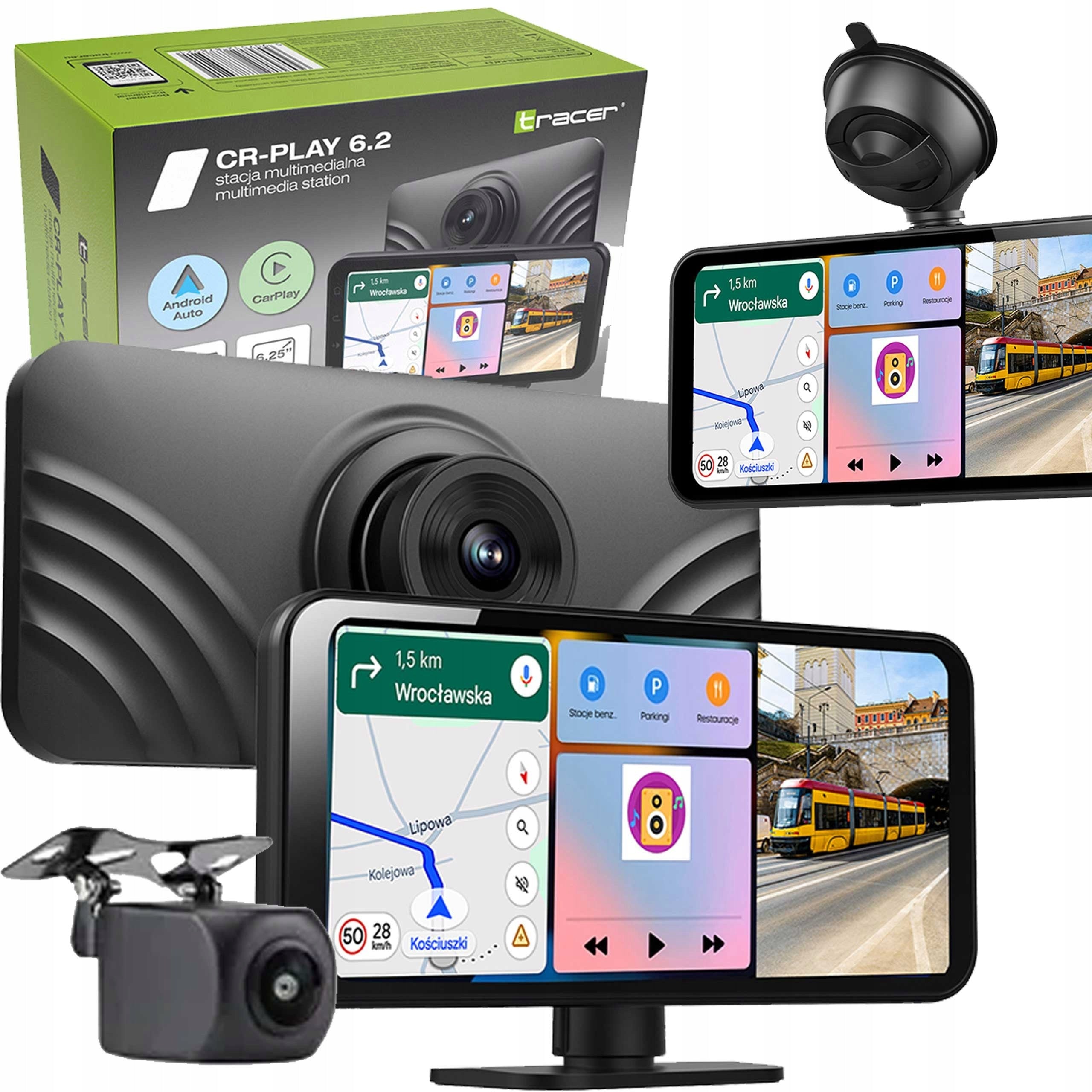 MULTIMEDIA STATION CARPLAY ANDROID AUTO TRACER 6.2 CR-PLAY CAMERA