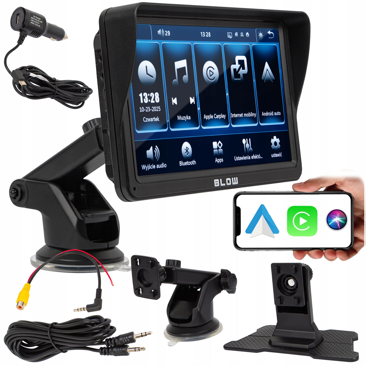MULTIMEDIA STATION WIRELESS CARPLAY WIFI MIRRORLINK 7 INCHES BLUETOOTH