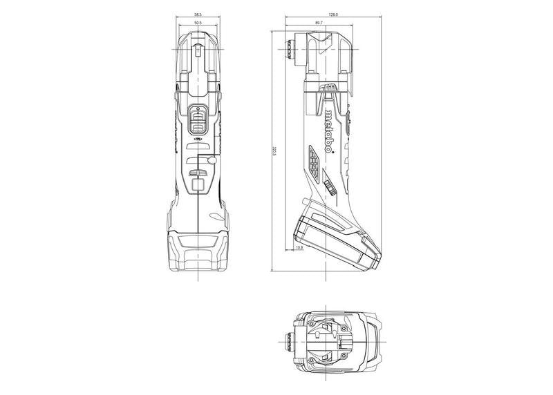 MULTITOOL METABO MT 18 LTX Compact 18V 2x2Ah MULTITOOL Brand Metabo
