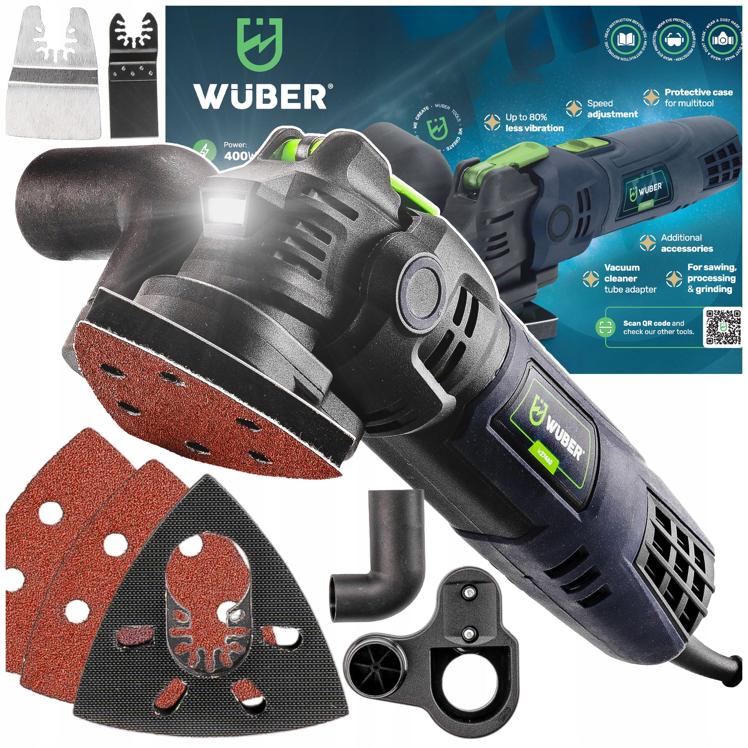 MULTITOOL OSCILLATING MULTITOOL RENOVATOR 400W 22000RPM 3IN1