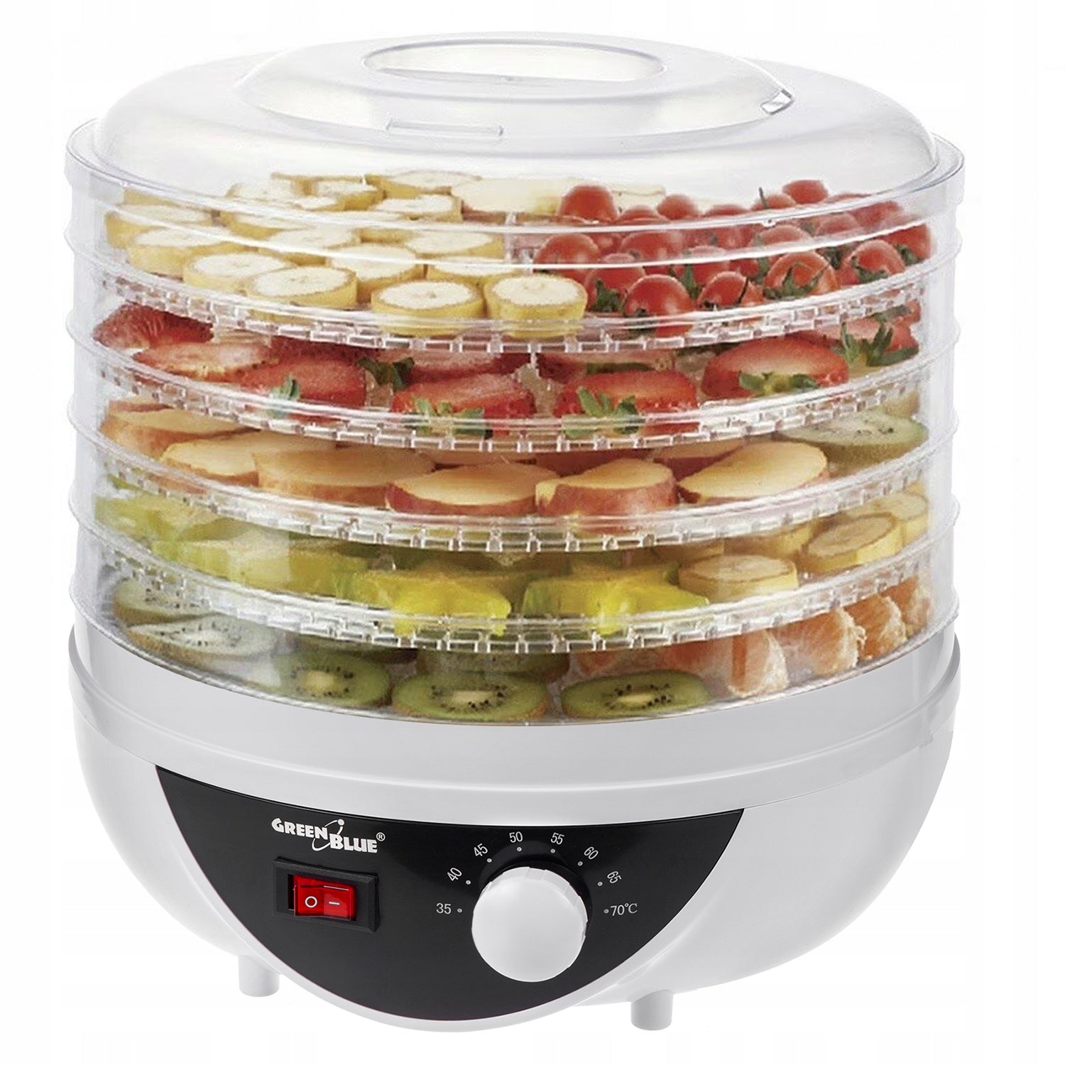 MUSHROOM AND FRUIT DRYER HERBS VEGETABLES TOMATOES STRONG LARGE 5 SIEVES 27cm EAN (GTIN) 5902211130567
