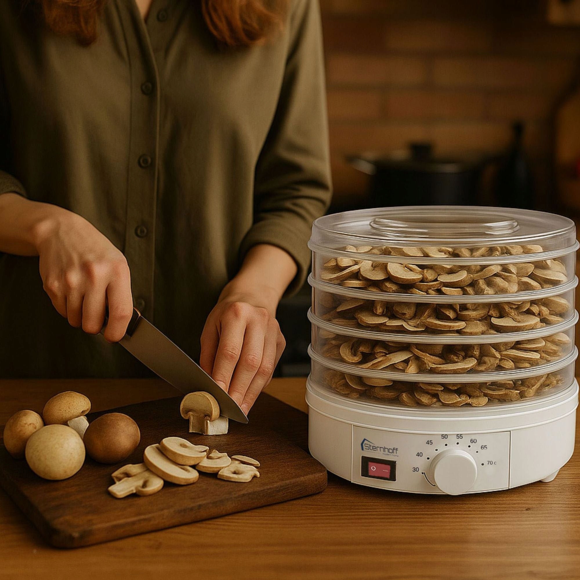 MUSHROOM DRYER FRUIT HERBS LARGE FOOD 5 SIT Sternhoff 600W Manufacturer code SUSZARKA DO GRZYBÓW WARZYW OWOCÓW ZIÓŁ DUŻA
