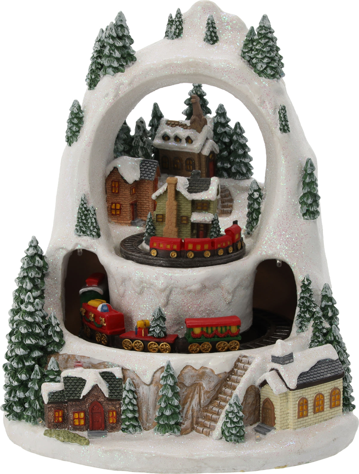 MUSIC BOX CHRISTMAS LED WINTER VILLAGE WITH TRAIN MUSIC AND LIGHT EAN (GTIN) 5900779882447