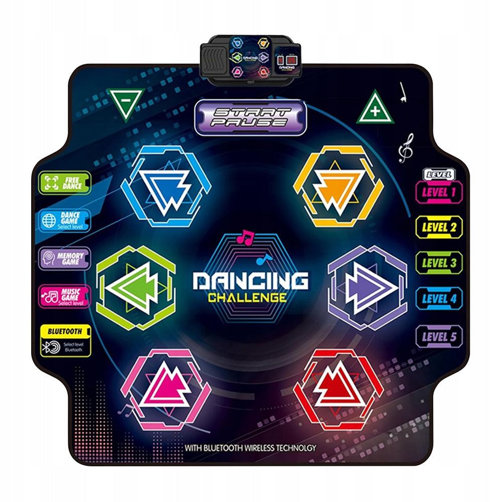 MUSIC DANCE MAT FOR KIDS LED 5 MODES BLUETOOTH GIFT PVC