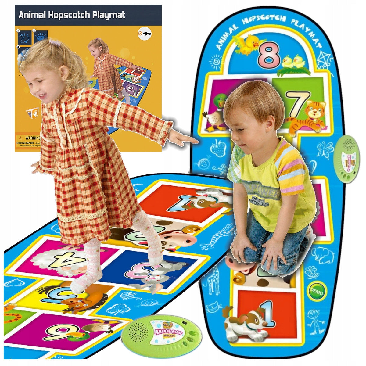 MUSIC MAT DANCE INTERACTIVE ANIMALS MELODIES TOY FOR CHILDREN Brand Allvo