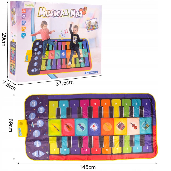 MUSIC MAT FOR DANCING ELECTRONIC INTERACTIVE PIANO INSTRUMENTS Manufacturer code 111585