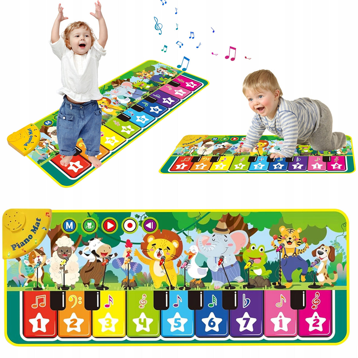 MUSIC MAT FOR DANCING LARGE DANCE GAME INTERACTIVE PIANO CHILDREN