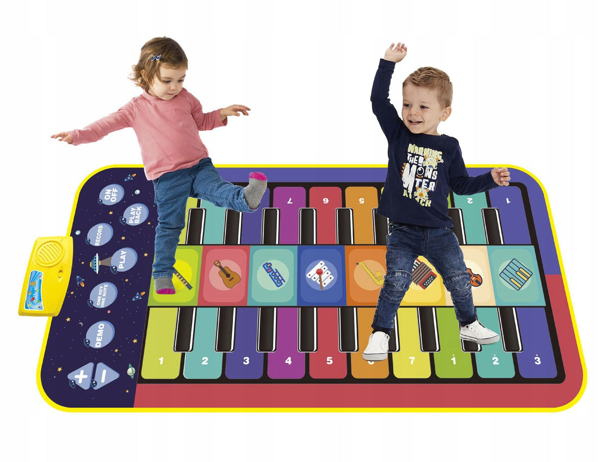 MUSIC MAT FOR DANCING PIANO DANCE GAME KEYBOARD 144x70 cm Color multicolor