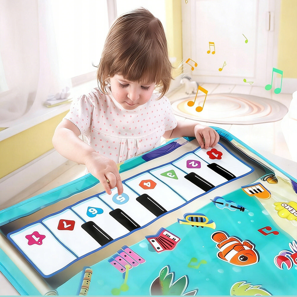 MUSIC MAT INTERACTIVE MAT FOR CHILDREN BLUE WITH RECORDING FUNCTION Brand no brand