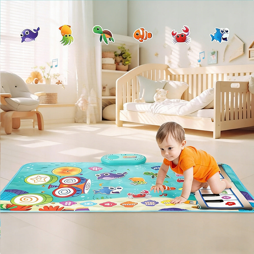 MUSIC MAT INTERACTIVE MAT FOR CHILDREN BLUE WITH RECORDING FUNCTION Manufacturer code 6TY2265232143242