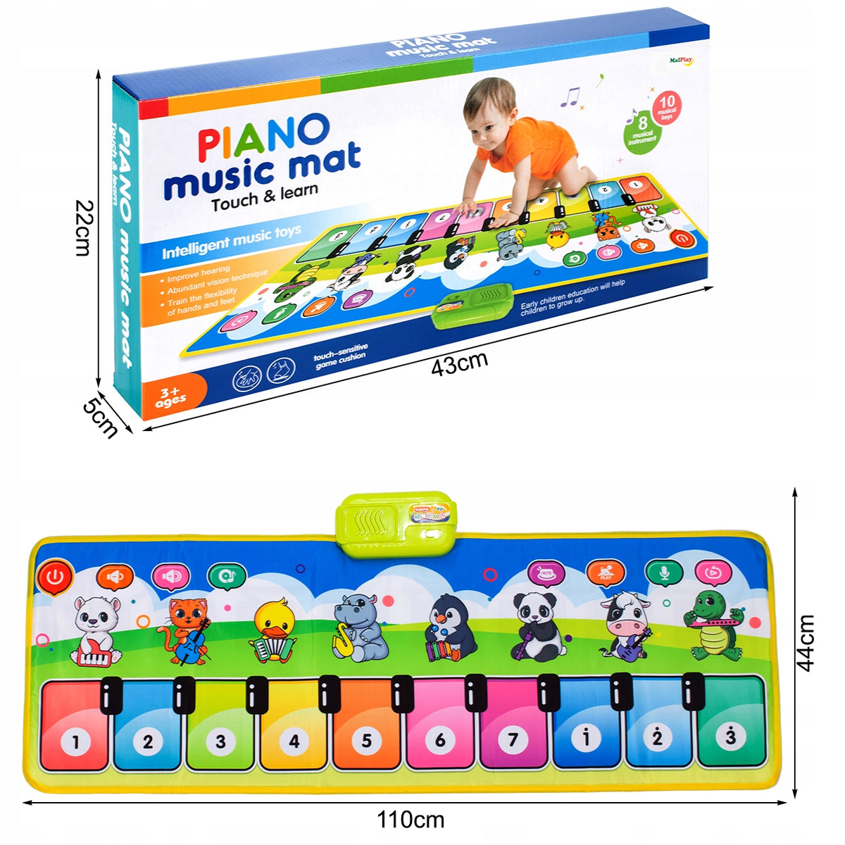 MUSIC MAT INTERACTIVE PIANO RECORDING SOUND GAME FOR KIDS Packaging status original