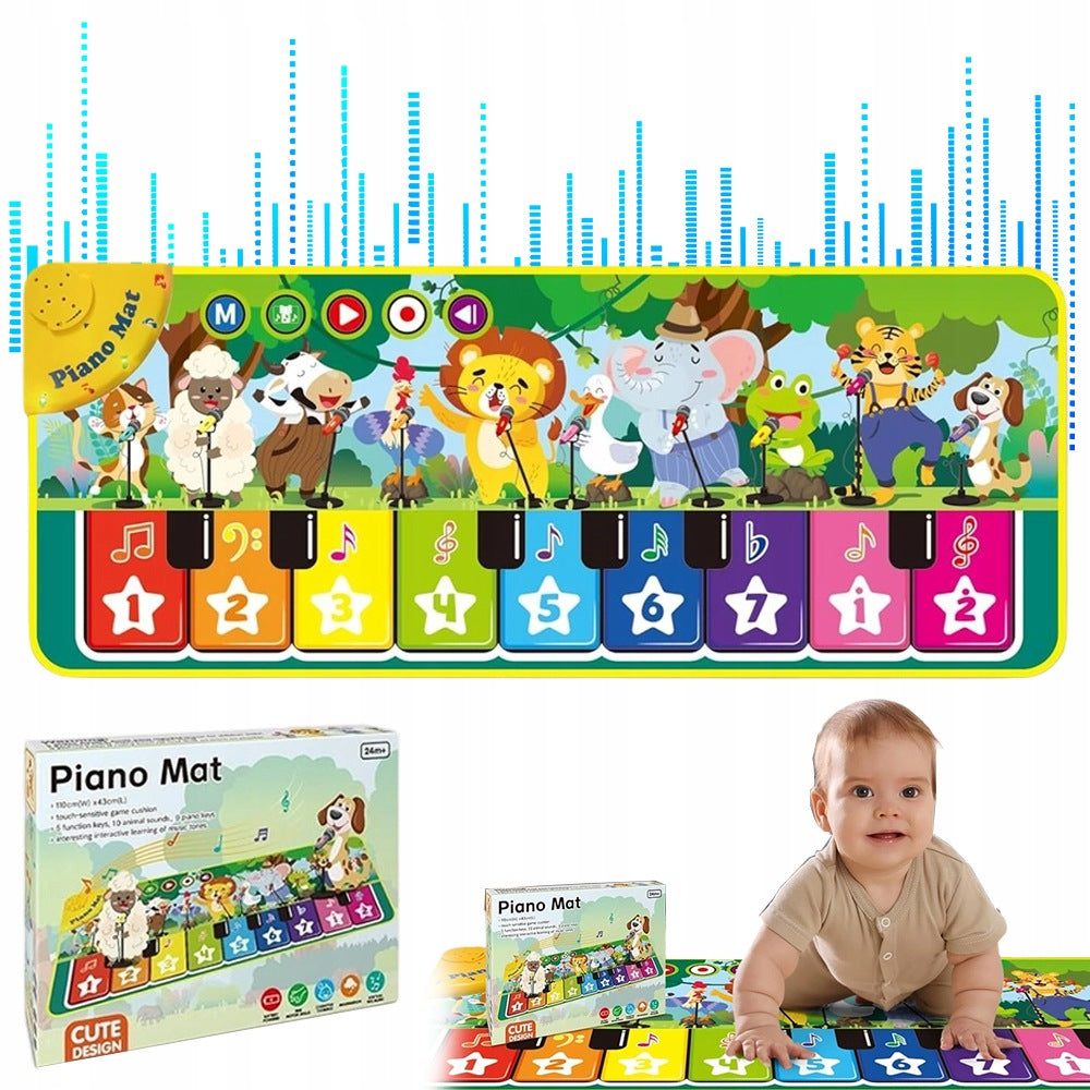 MUSIC MAT PIANO FOLDING PORTABLE VOLUME CONTROL NON-SLIP
