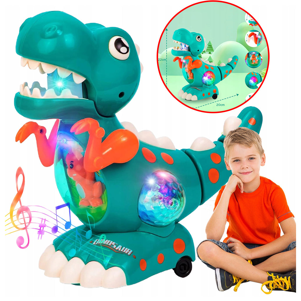 MUSICAL BABY TOY WITH MOVING DINOSAUR FOR TODDLER GIFT Packaging status original