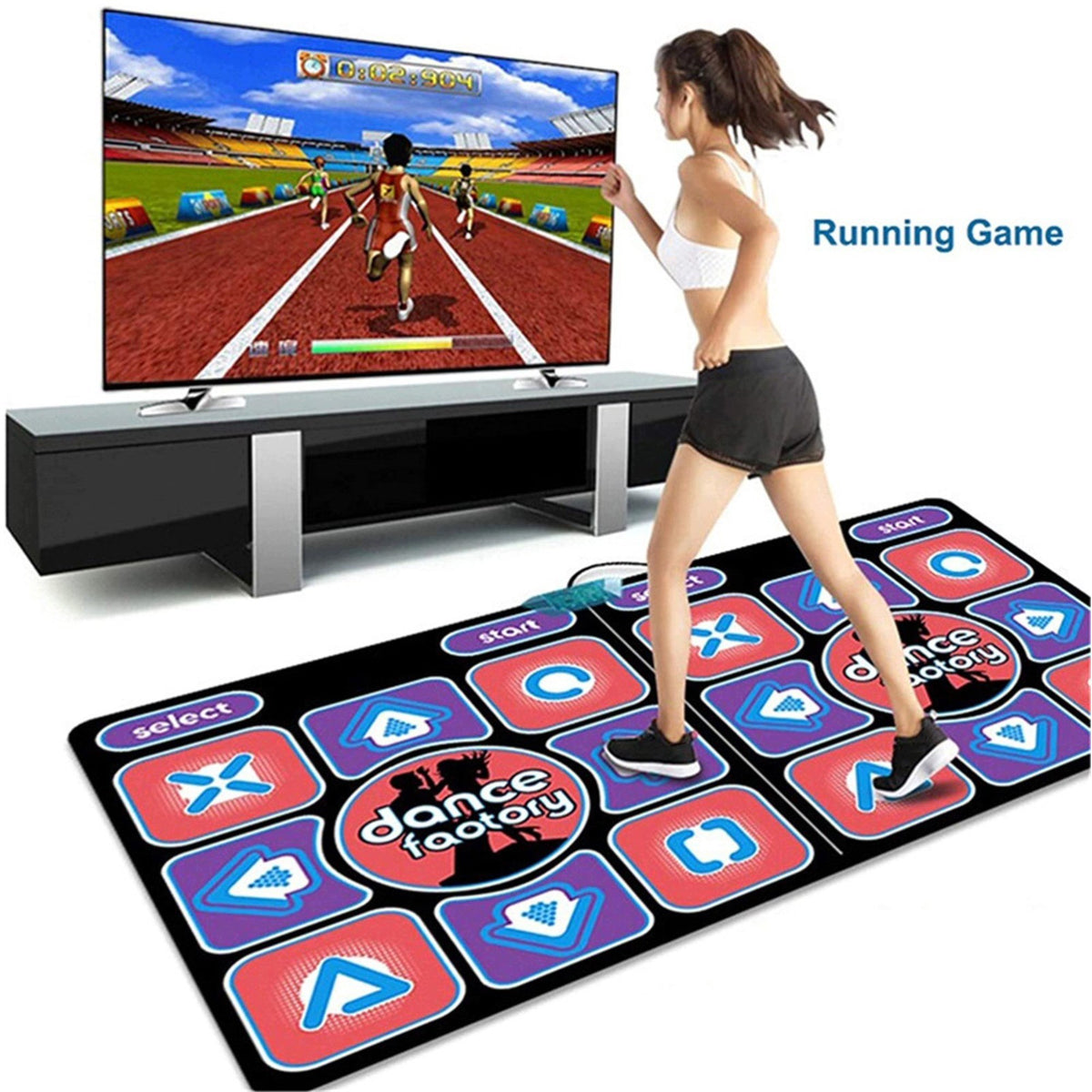 MUSICAL DANCE MAT INTERACTIVE LIGHT PINK LARGE FOR MULTIPLE GAMES Brand no brand
