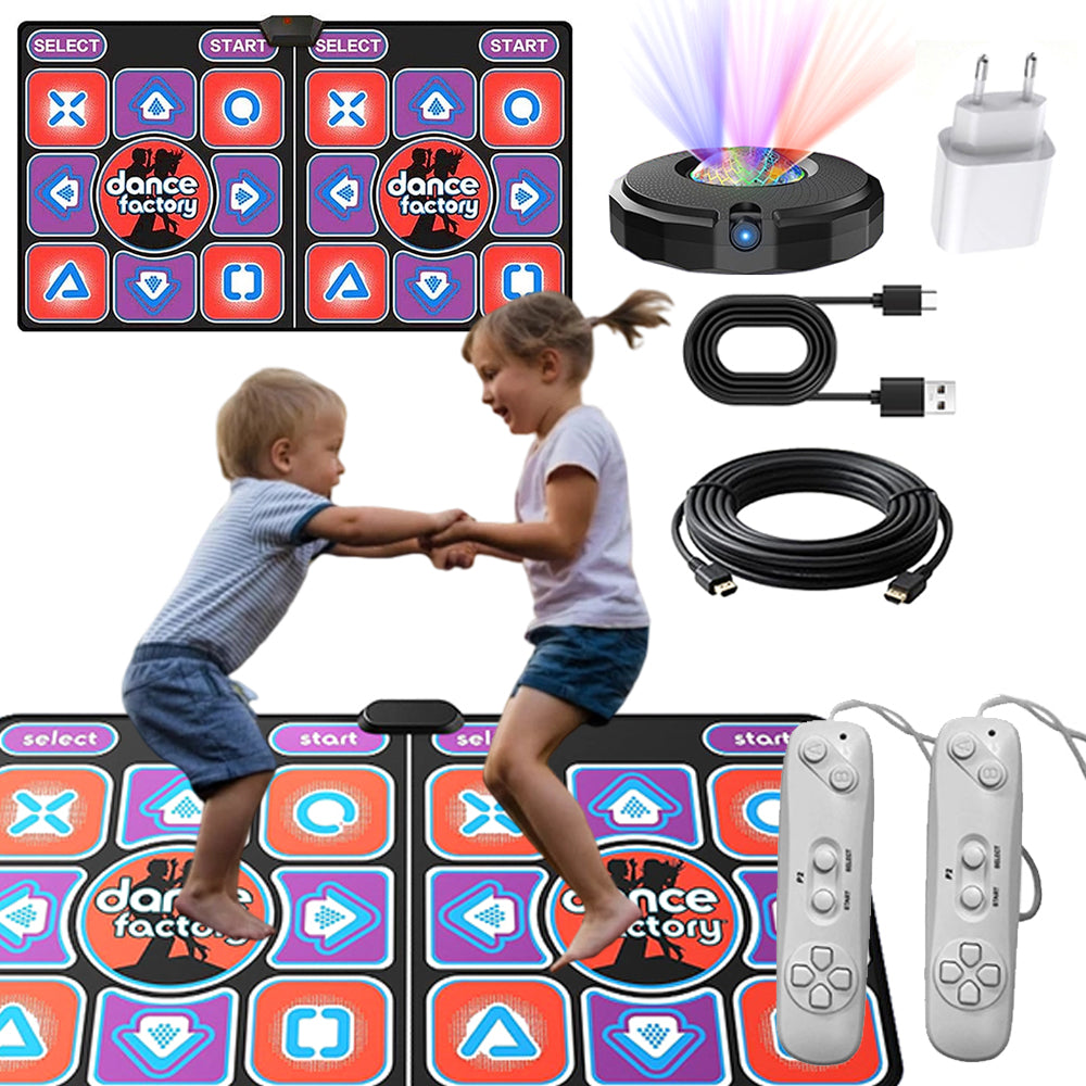 MUSICAL DANCE MAT INTERACTIVE LIGHT PINK LARGE FOR MULTIPLE GAMES