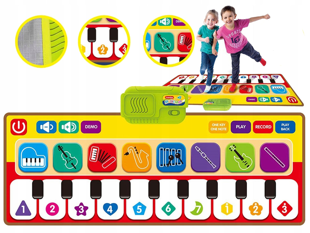 MUSICAL Interactive PIANO Mat Record SOUND FOR FUN DANCING
