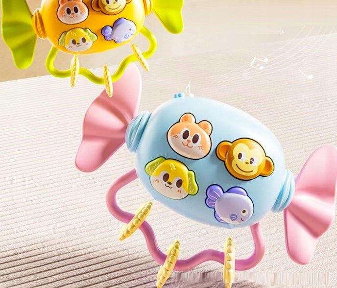 MUSICAL SENSORY RATTLE TEETHER CANDY WITH ANIMAL SOUND Manufacturer code 9755