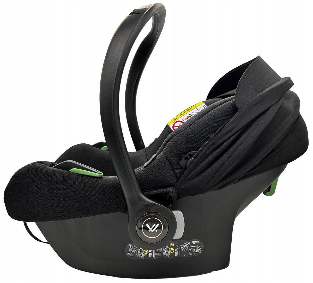 MUUVO COSMO BY AVIONAUT INFANT CAR SEAT 40-87CM INSERT I-SIZE BLACK Packaging status original